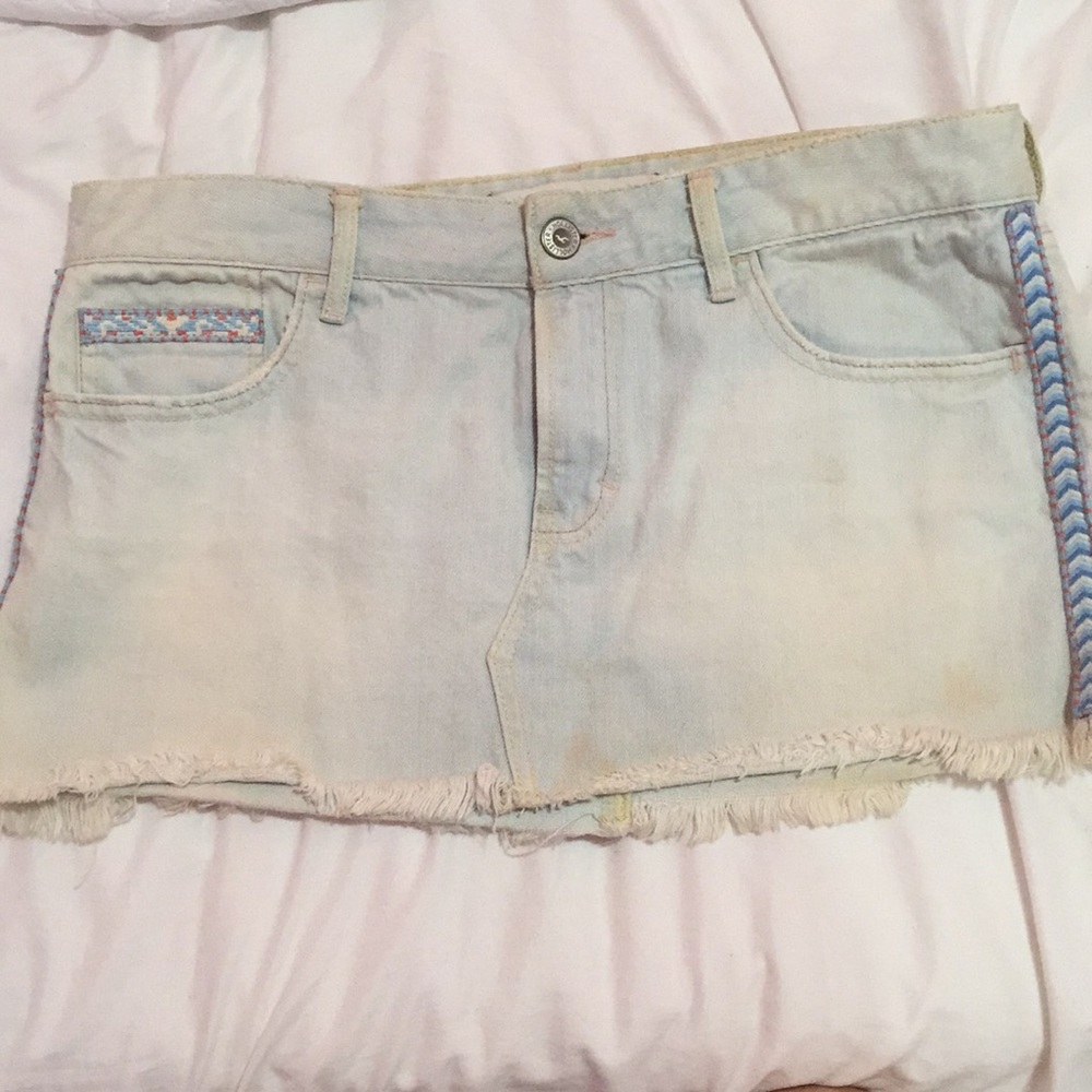 Hollister  jean skirt