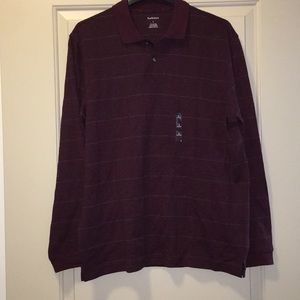 Van Heusen red sweater.