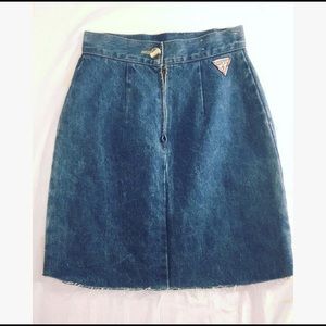 Sold on MERC! VINTAGE High Waist GUESS Denim skirt