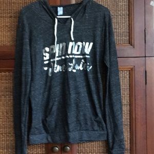 Spin now wine later spinning workout hoodie shirt