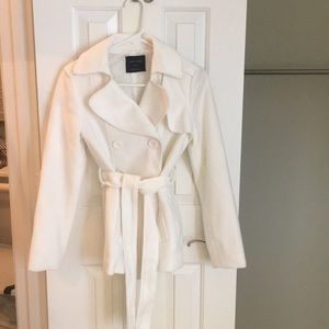 Winter white coat