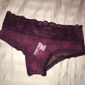 NWT XS Maroon VS PINK panties