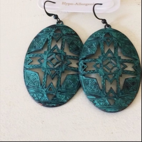 Charming Charlie Jewelry - Patina Tribal Earrings