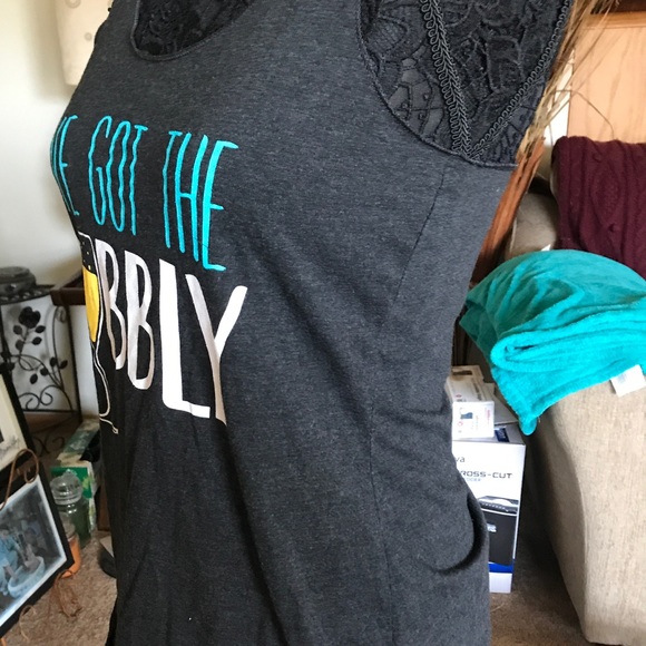 WE GOT THE BUBBLY FUNNY RACER BACK TANK TOP - Picture 3 of 4