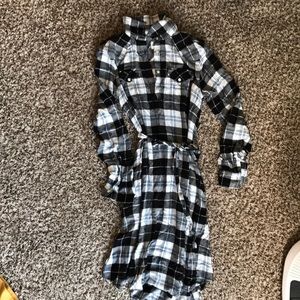 Flannel Maternity Dress