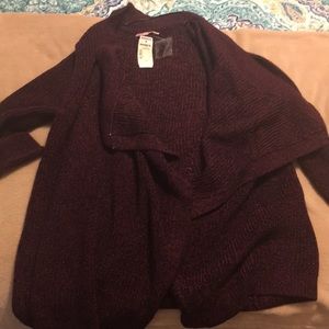 Deep purple cardigan
