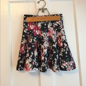 Floral skater skirt