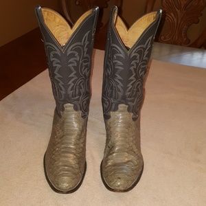 Men's Justin Style 8670 Grey Cowboy Boots