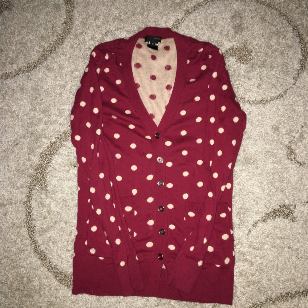 Burgundy cardigan
