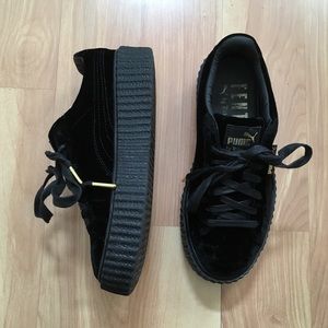 authentic black velvet fenty puma rihanna creepers