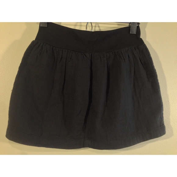BCBGeneration Black Cotton Mini Skirt with Pockets X-Small XS Spring/Summer - Picture 2 of 5