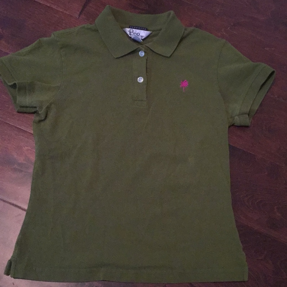 Lilly Pulitzer Dark Green Polo