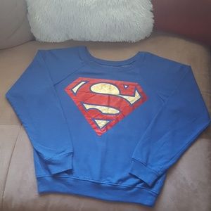 Metallic Superman Crewneck