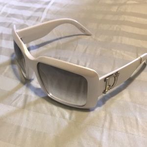 Authentic Dior sunglasses - white trim - brand new