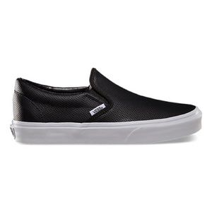 Perf leather slip on Vans