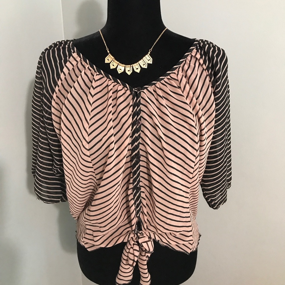 Love Fire 3/4 length sleeve Blouse