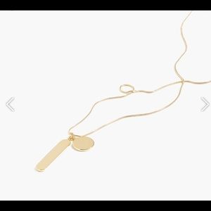 J.Crew long pendant charm necklace