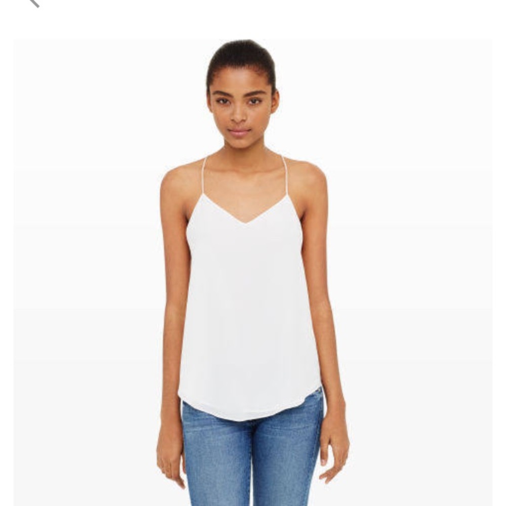 Club Monaco 100% Silk White Top!