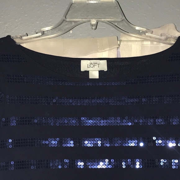 Blue sequins top - Picture 2 of 2