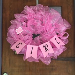 It's A Girl wreath