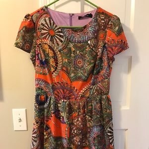 Orange multicolored arc & co dress.