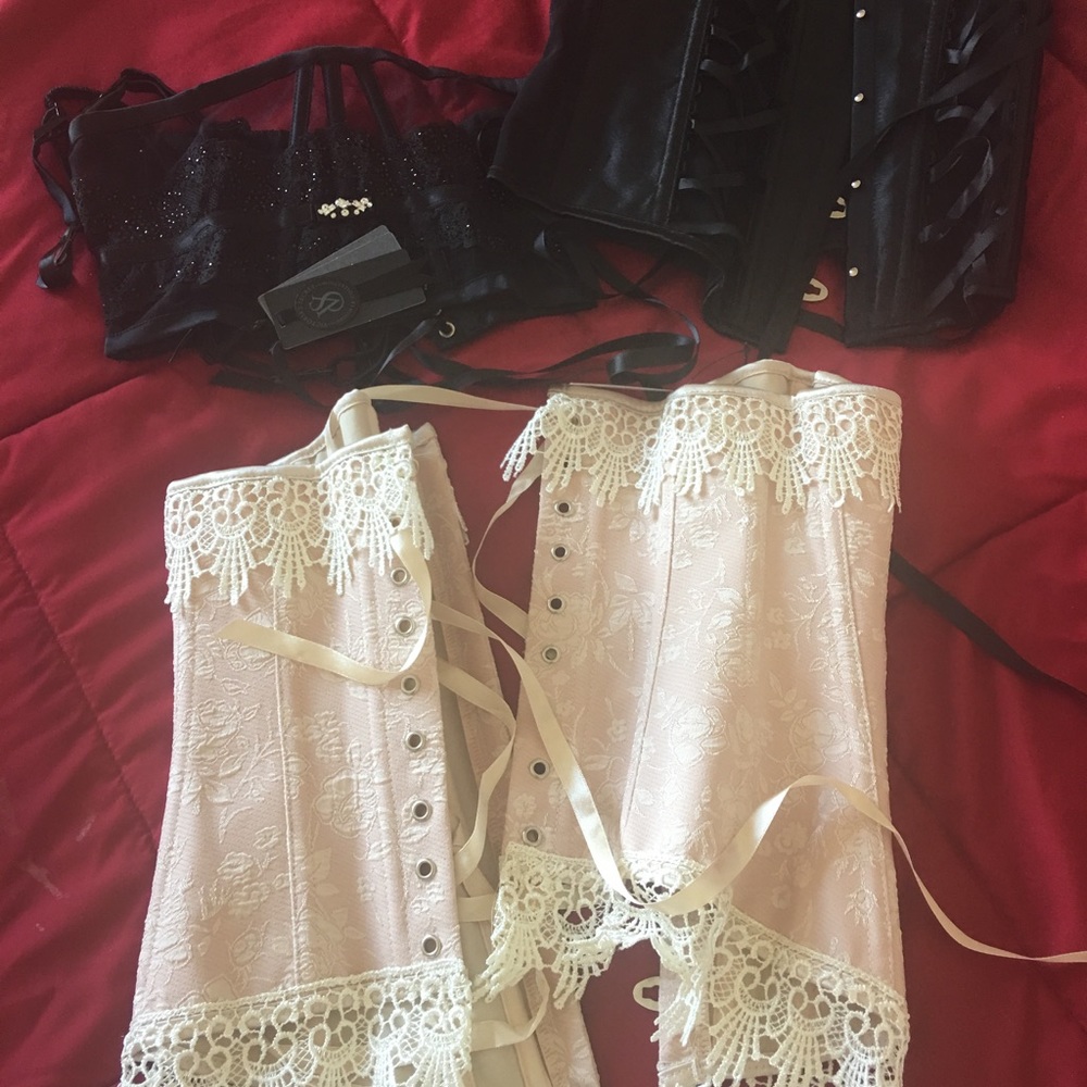 Corsets!  Two are new with tags