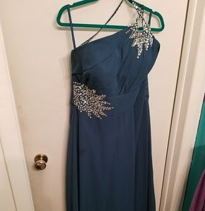 EUC formal dress, teal