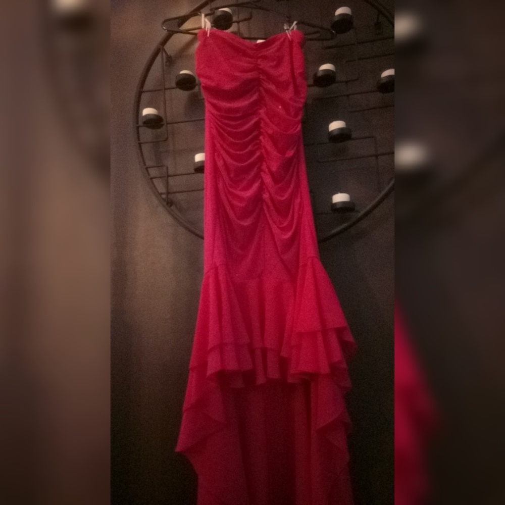 Pink Strapless Prom / Homecoming Dress