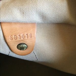 Speedy 30 damier azur