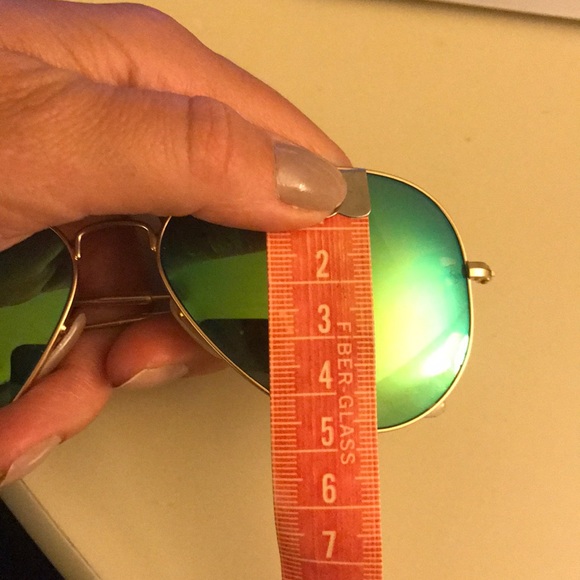 Ray Ban Classic Aviators with green mirror lenses - Picture 7 of 7