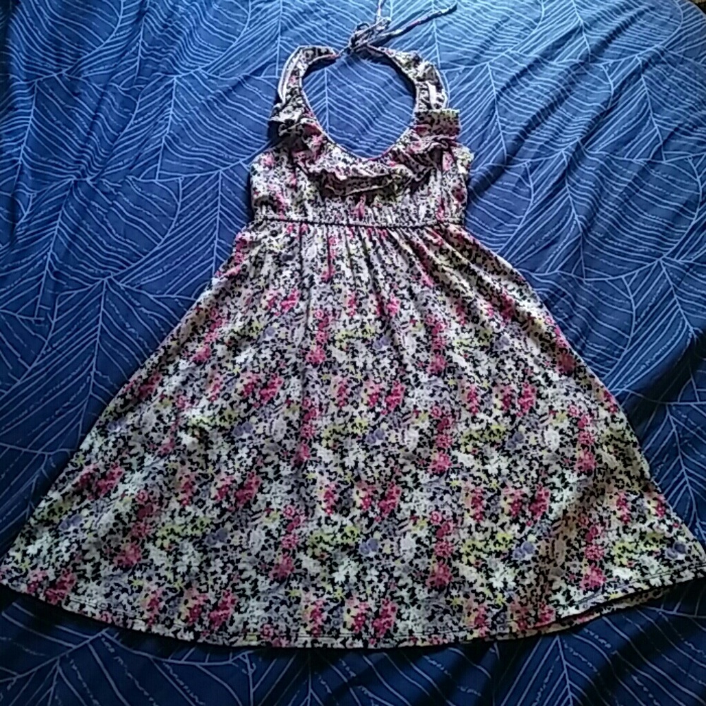 Express Floral Halter Dress Size S