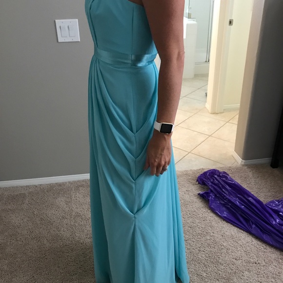 bright blue bridesmaid dresses