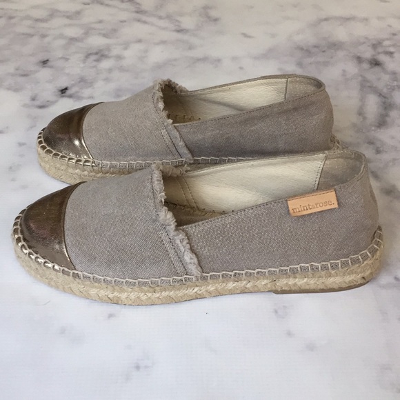 Anthropologie Shoes - Anthropologie Mint&Rose Cap Toe Canvas Espadrille
