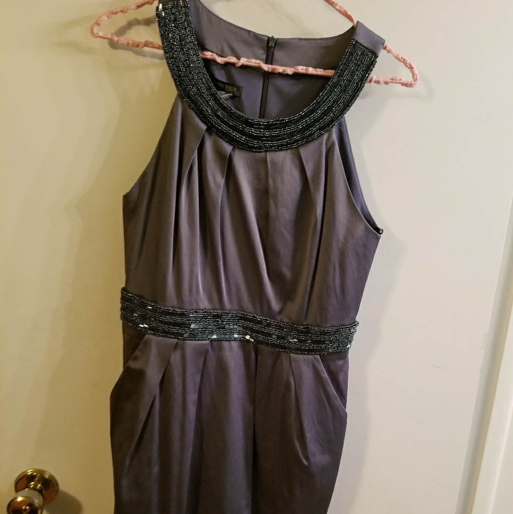 EUC gray cocktail dress