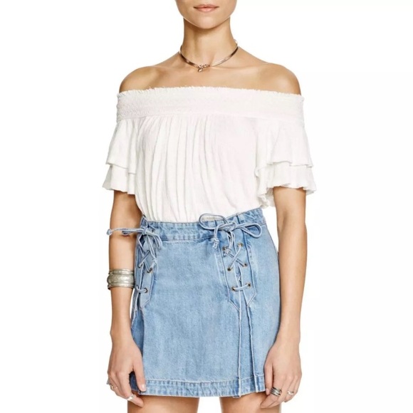 Free People Tops - Free People cropped off shoulder Top