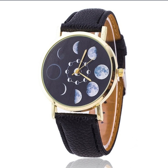 Accessories - Moon Phase Astronomy Space Watch Leather