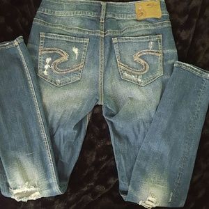 Silver jeans