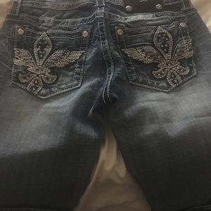 SOLD-Miss Me Bling Bermuda Shorts