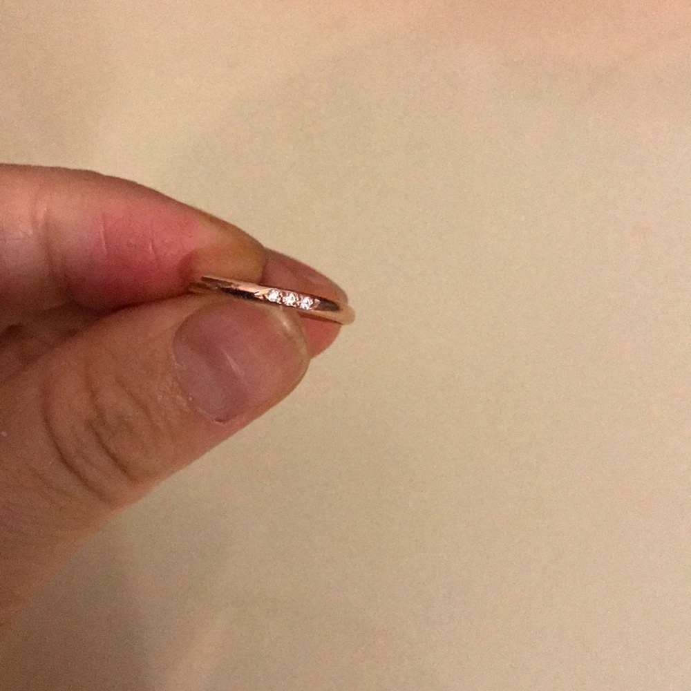 14k rose gold half round band (FINAL SALE 6pm)