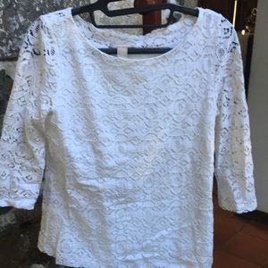 White lace top