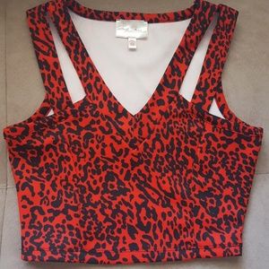 Marilyn Monroe Leopard Crop Top
