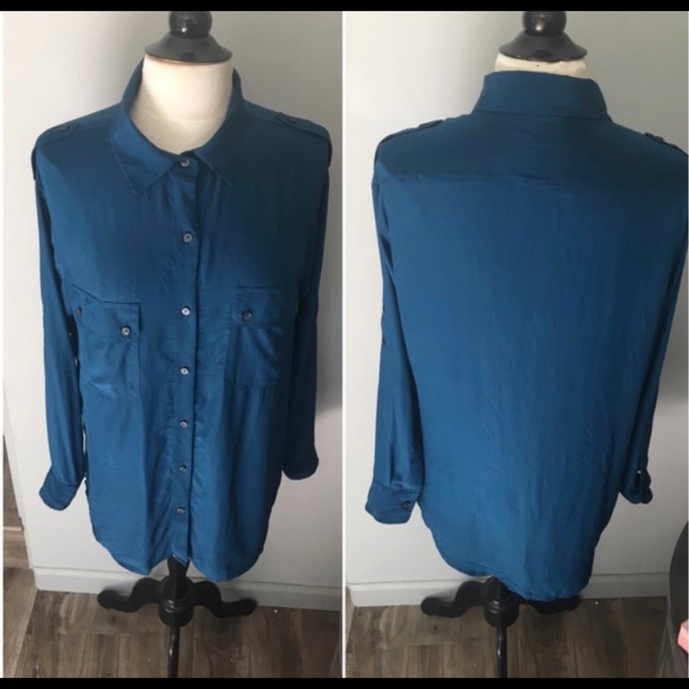 Express Washed Silk Blouse