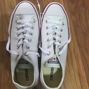 White leather Converse Chuck Taylor