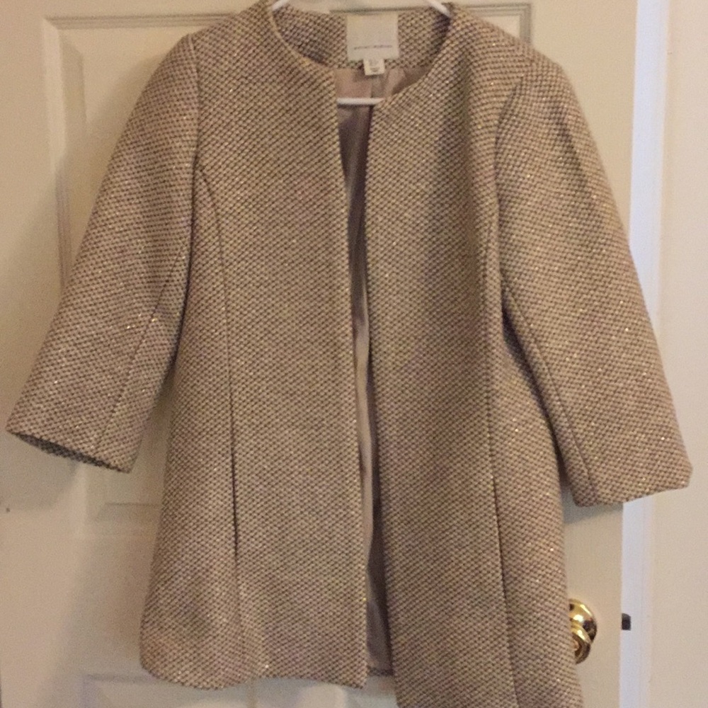 Metallic duster coat