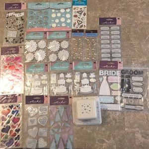 Scrapbooking Stickers/Puncher - Wedding/Love Theme