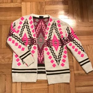 Topshop Aztec cardigan sweater