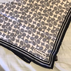 Authentic coach silk scarf - brand new