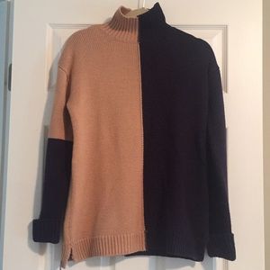 525 America Color Block Tunic Sweater