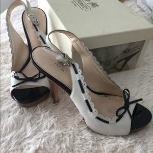 Coach heels (authentic come with box)