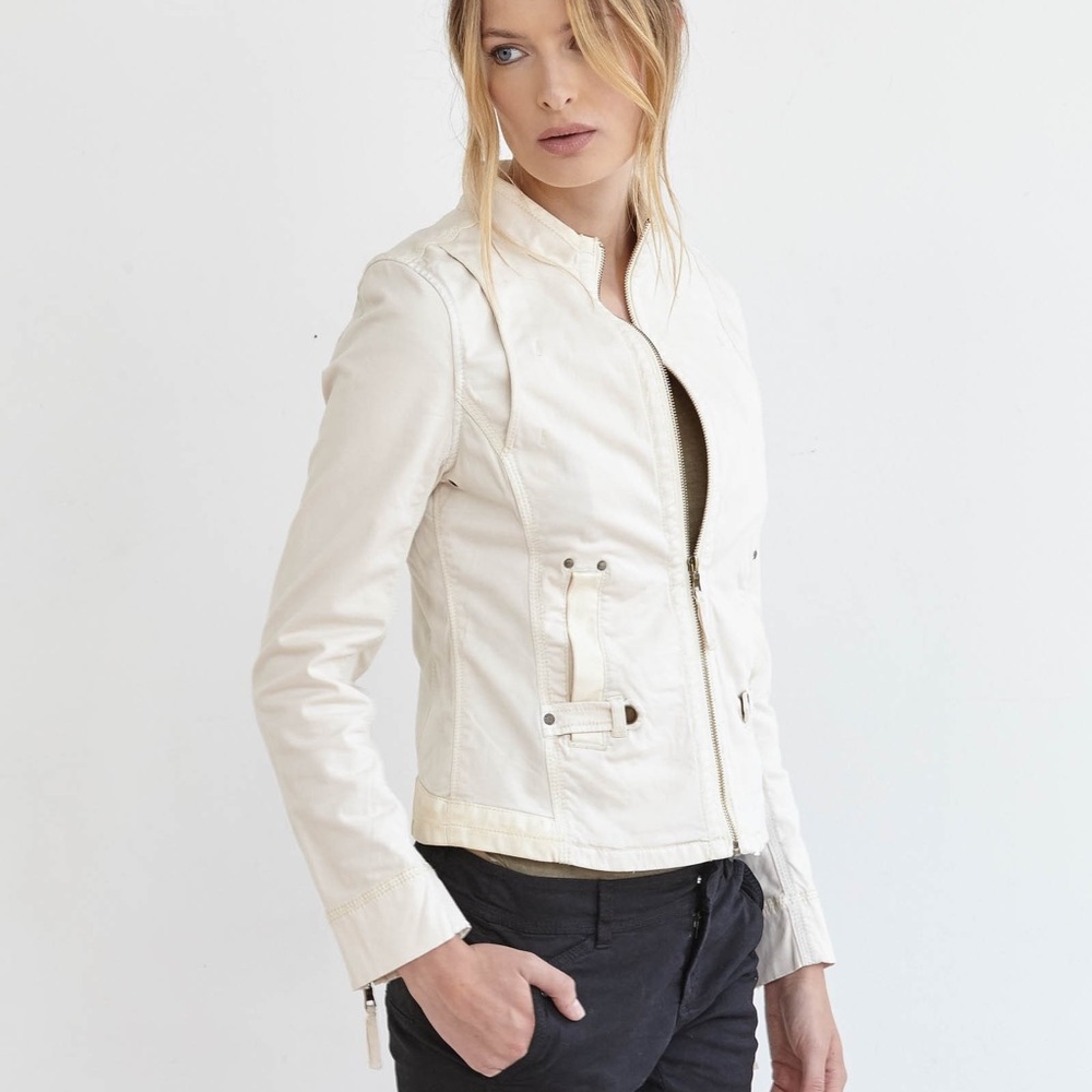 NWT $248 Anthropologie Lou Utility Jacket in Cream